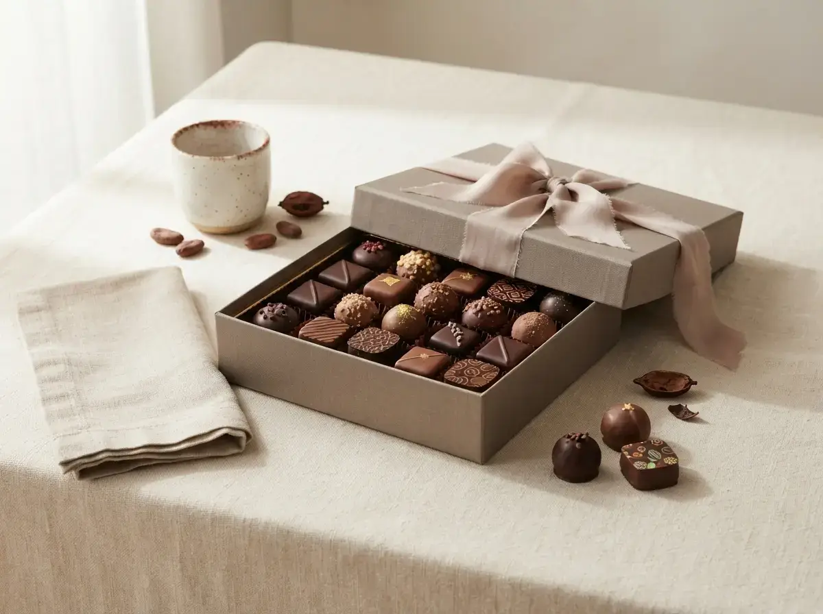 Gourmet chocolate gift box for women