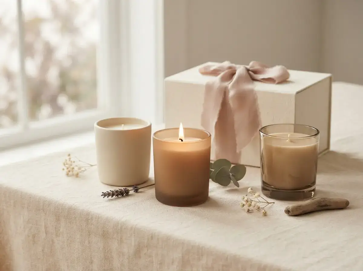 Scented candle gift set for women