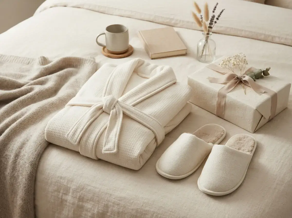 Soft Robe and Slipper Gift Set