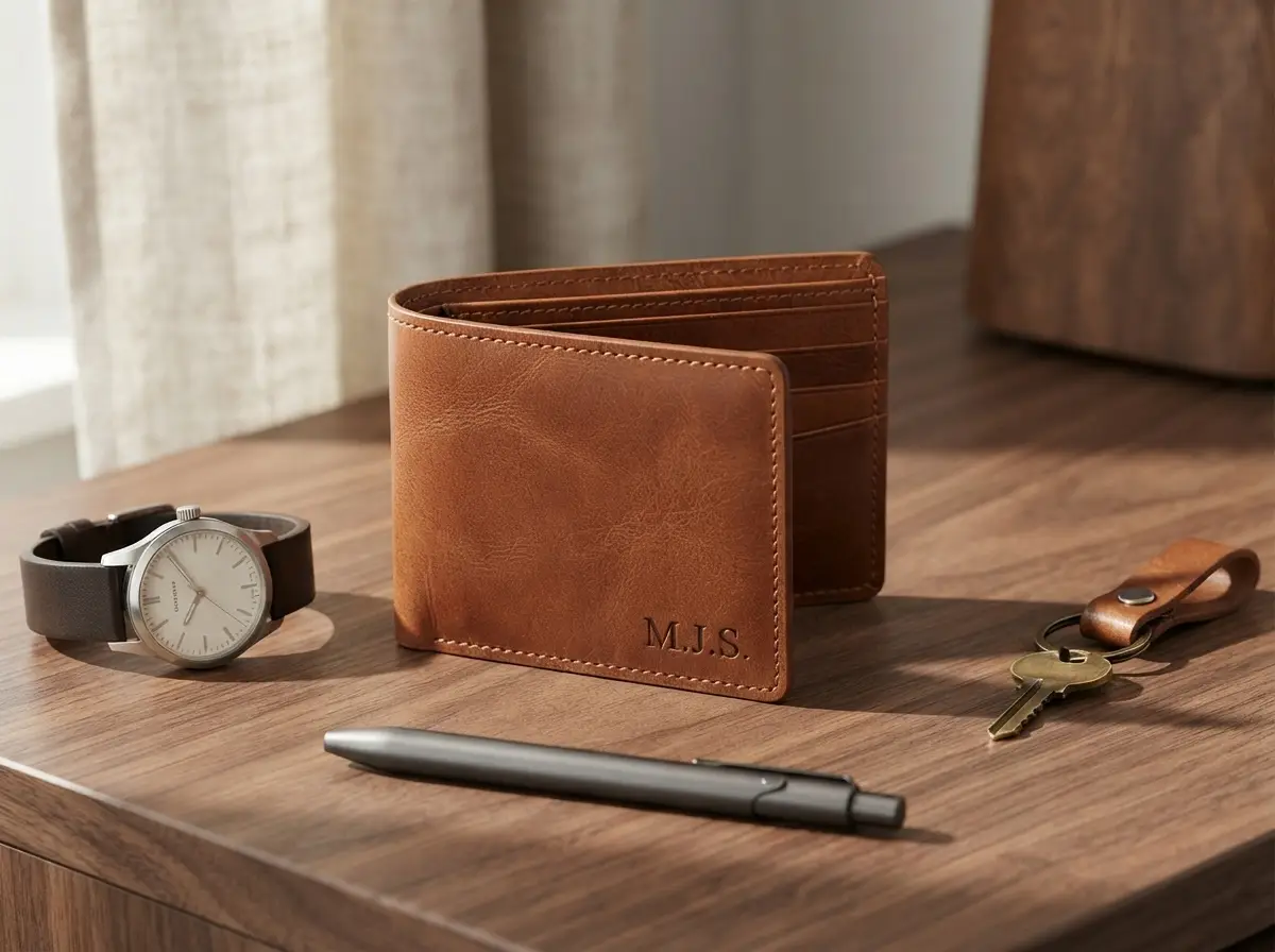 Personalized Leather Wallet