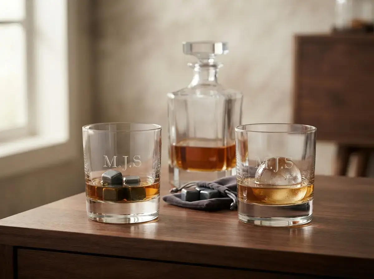 Personalized Whiskey Glass Set